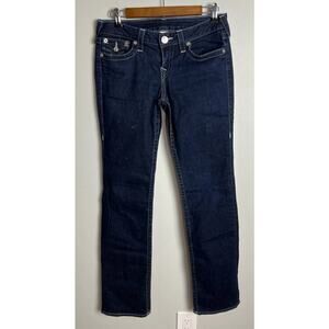 True Religion Brand Straight Leg Dark Wash Made in USA Size 29 Women’s